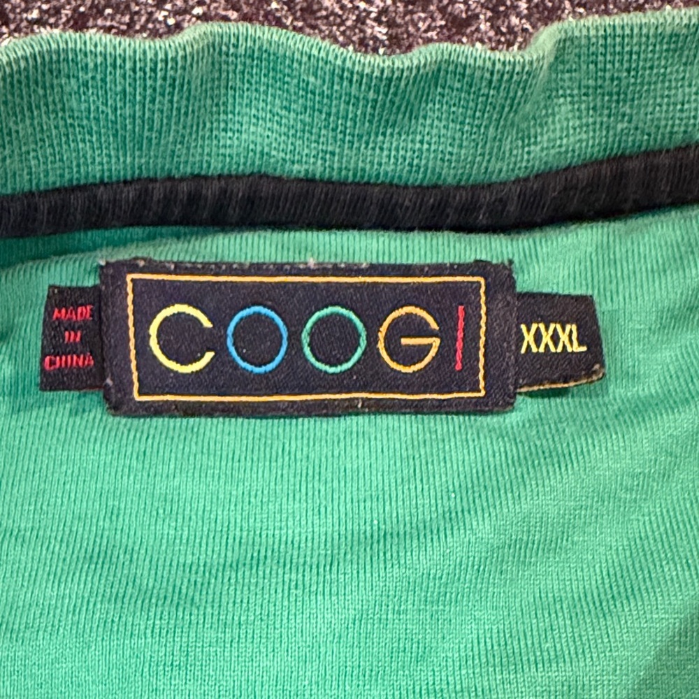 COOGI Green T-shirt with Black Graphic - Picture 2 of 8